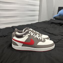 Nike Court Vision Low Next Nature Sail/Red Stone 🔥 Size 13 | BRAND NEW | Clean Red Swoosh