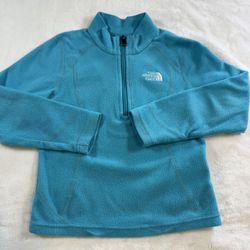 The North Face Kids micro fleece Quarter-Zip Fleece pull-over Hoodie. Sz XXS/5