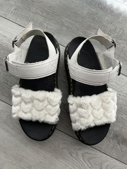 Dr martens Fluffy Platform Slides