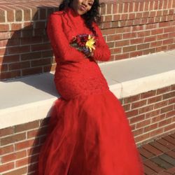 Long Sleeve Prom Dress