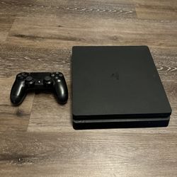 Ps4 slim 500GB + controller (no power cord)