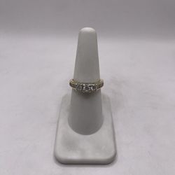 14kt Dual-Tone Gold Diamond Engagement Style Ring 