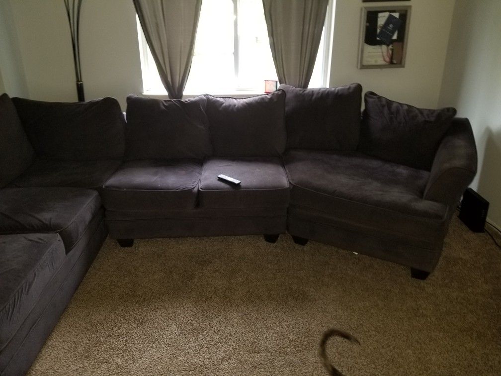 Grey Flannel Sectional