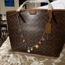 COACH Taxi Canvas Tote -Signature
