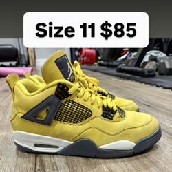 Jordan Retro 4s Yellow Size 11 Men 