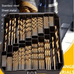 Titanium Drill Bit Set in Case
