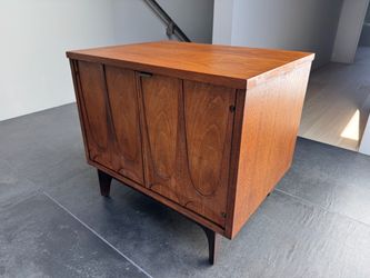 Vintage 1960s Broyhill Brasilia Walnut Nightstand