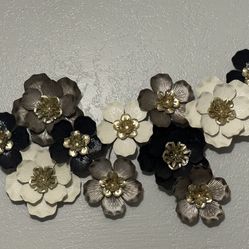 Cuadro De Flores De Metal