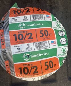 Southwire 1(contact info removed) 10/2WG UF Wire New Factory Sealed