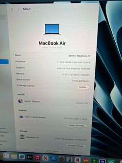 Apple MacBook Air 13-inch 2020 Intel Core i5