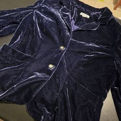 Velvet  Royal Blue Jacket / Blazer