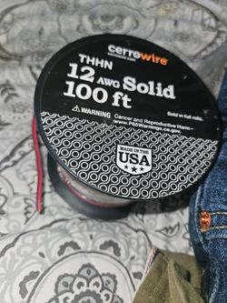 Copper wire 12 awg electrical wire $20