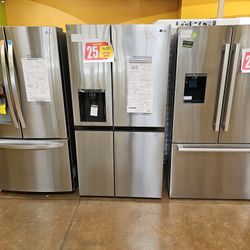 Refrigerator LG Side By Side Stainless Steel 36 Inch Wide 