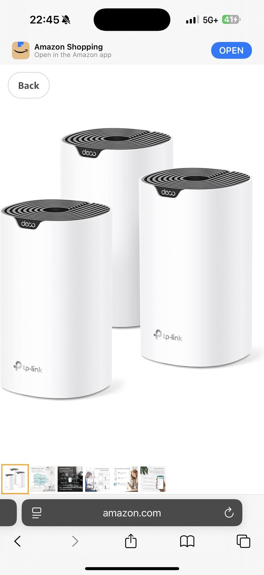 TP-Link Deco Mesh AC1900 WiFi System (Deco S4) – Up to 5,500 Sq.ft. Coverage, Replaces WiFi Router and Extender, Gigabit Ports, Works with Alexa, 3-pa