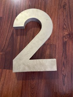 16 Inch Number Two for Craft and Birthday Party