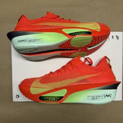 Nike Air Alphafly Next 3% Bright Crimson Lime Blast Mens sz 9 11 11.5 running shoes NEW!