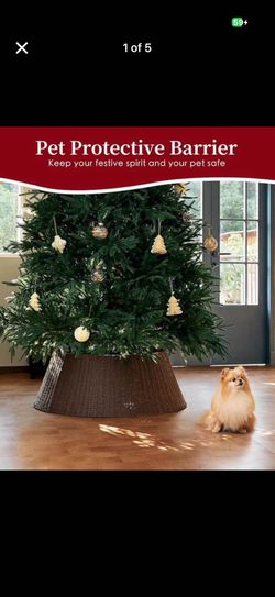 Brand New In Box Brand new. Never used   36in Large Christmas Tree Collar - Wicker Woven Tree Collars for Artificial Trees - Handmade Rattan Rustic Fa