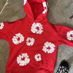 Red Denim Tear Hoodie Pick Up Only
