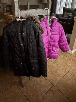 Girls jackets size 6-7y. $15 for both
