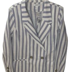FOREVER 21+ Blue/White Blazer Size 0X