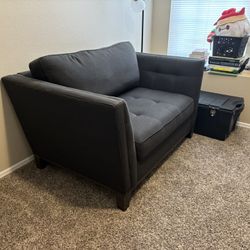 Charcoal  Love Seat Couch