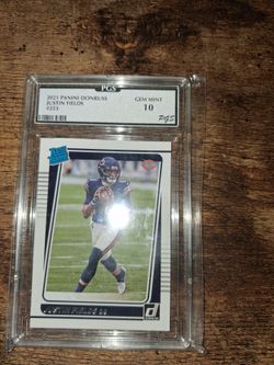 2021 Panini Donruss Justin Fields Rated Rookie #253 PGS 10