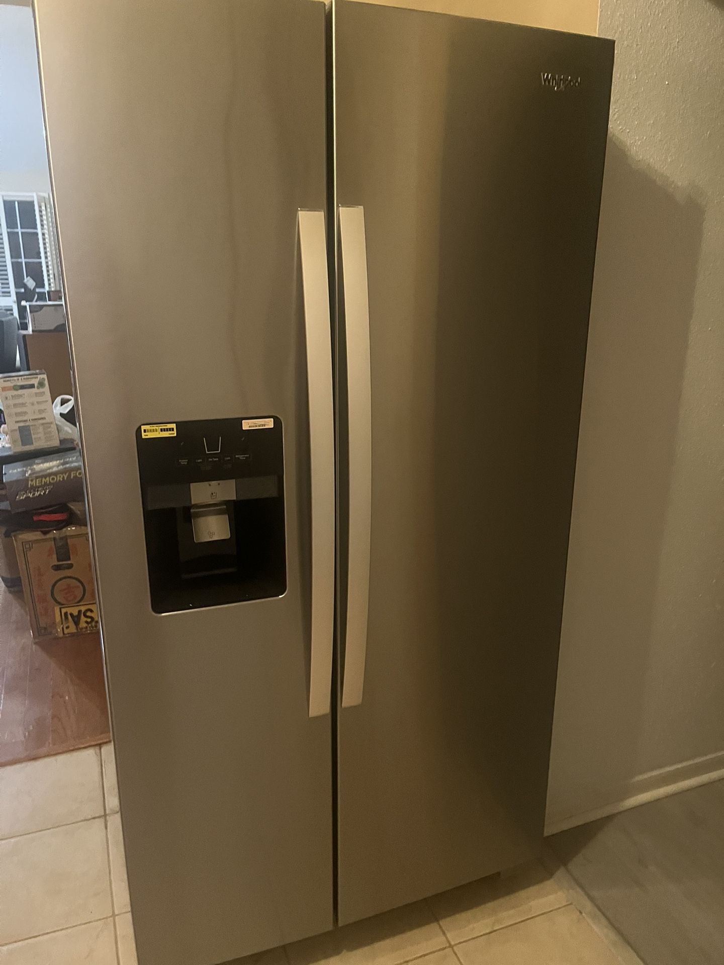 Whirlpool 68x35.5x30.5 Inch Refrigerator (READ THE DESCRIPTION)