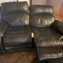 Free Leather Loveseats (2)