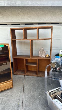 Oak Media Storage Cabinet
