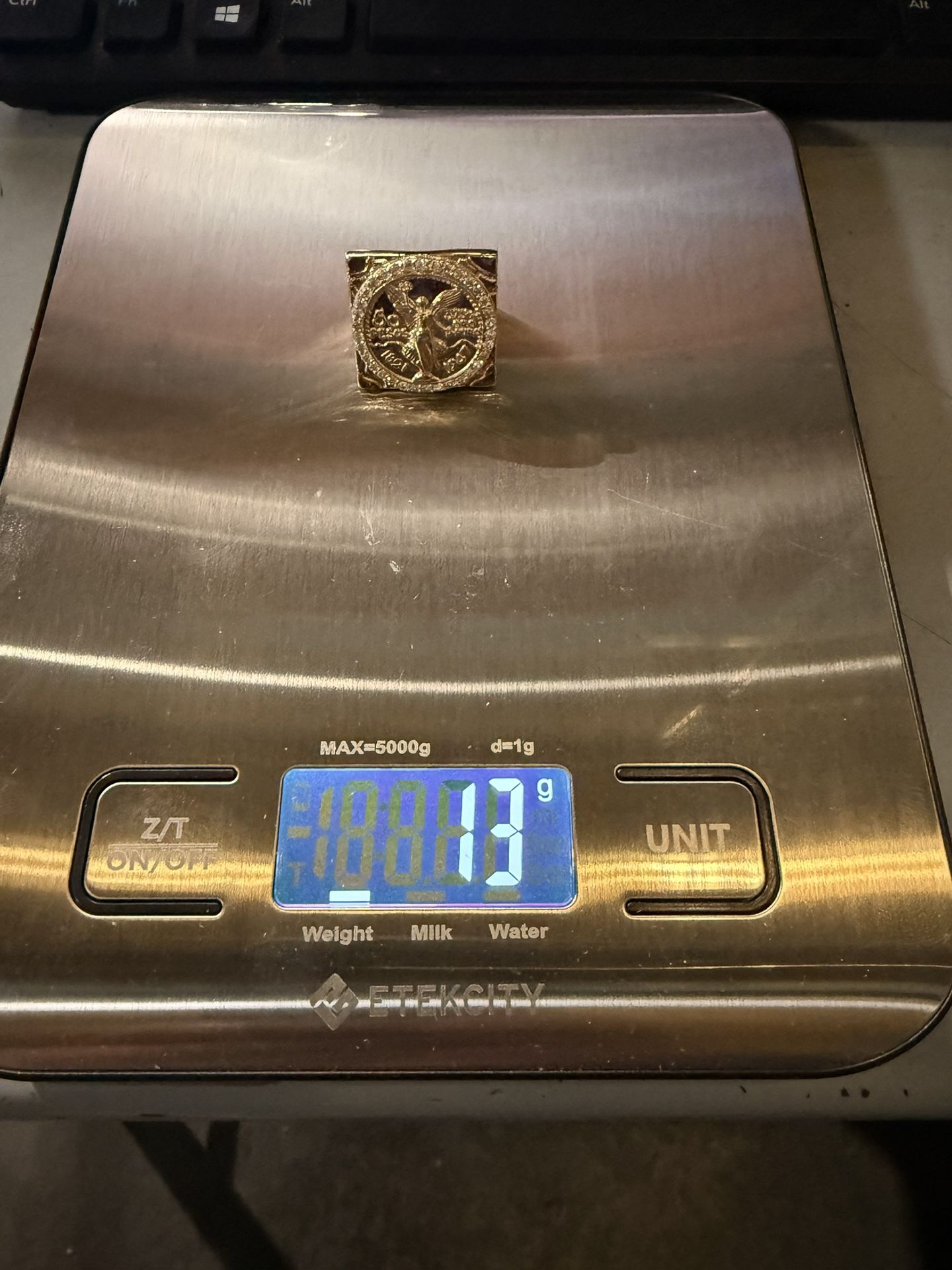 14k Centenario Ring 13 Grams