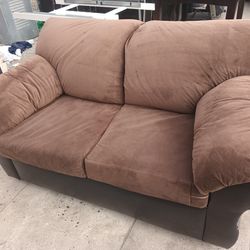 Brown Loveseat Sofa, Couch For Sale (Used, Good Condition)