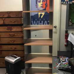 Book Shelf  Metal Sides & Wood 
