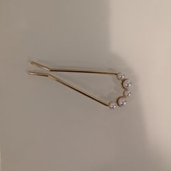 Bhindya Gold Pearl Hairpin
