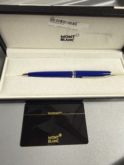 Montblanc Cruise Blue Ballpoint Pen 113072 - Unused, Box & Papers