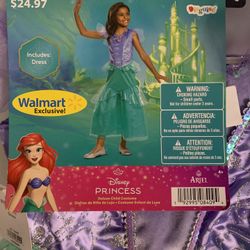 NWT Ariel Costume Sz 4/5 XS Kids Girls