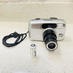 Pentax IQZoom 115V 35mm Point & Shoot Film & Flash Tested Camera with Battery. Works and Fully Tested. Works great and well maintained. Check all beau