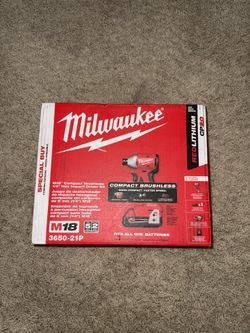 Milwaukee M18 Brushless Impact Driver Kit – NEW – Battery, Charger, Bag