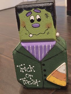 Frankenstein painted brick