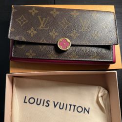 Louis Vuitton Portefeuille Flore Monogram Fuchsia Long Wallet Virgil Abloh