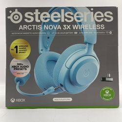 New SteelSeries Arctis Nova 3X Wireless Aqua 61691 Gaming Headset