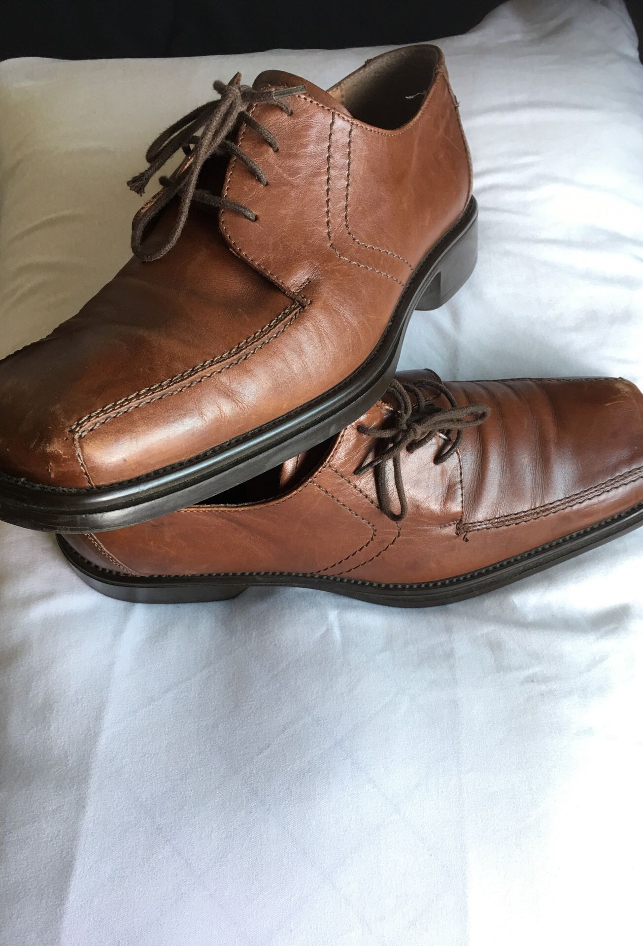 Brown Leather Shoes(11)(Made in Italy/Alfani) orig-$200