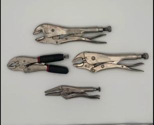 🔥 VISE-GRIP, Craftsman & Husky Locking Pliers – 4 Piece Lot