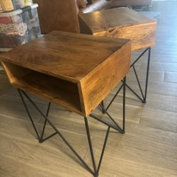 Mango Wood End Tables (2)