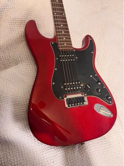 Red Electric guitar