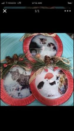 Christmas cat ornaments