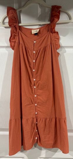 #93 Burnt orange boho dress