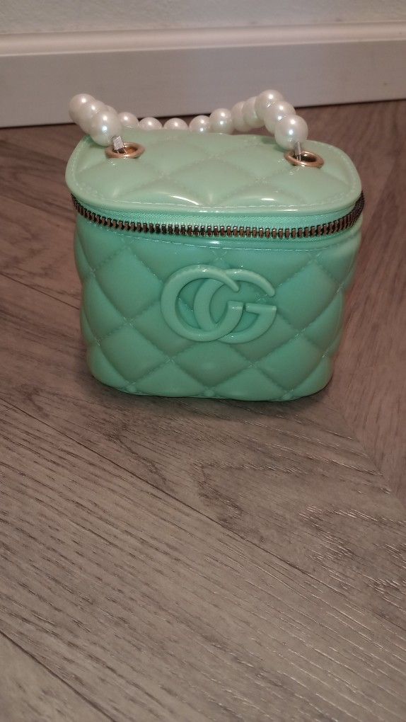 Mint Green Quilted Handbag