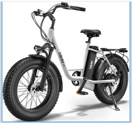 2100i  Hiboy EX6 Electric Bike for Adults, 500W, 25 MPH, 48V, 20" Fat Tire Ebike 14.5Ah Removable Rechargeable Battery, Shimano 7-Speed Gear Shifting,
