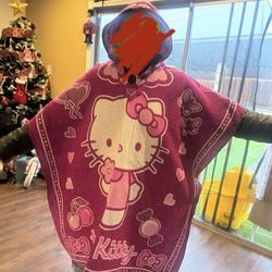 Adult Hello kitty panchos