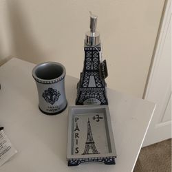 Paris Themed Bathroom Set 
